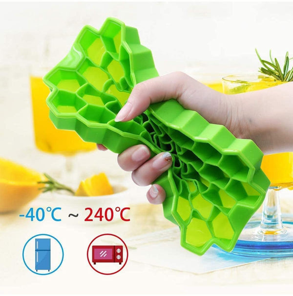 Green Silicon Honey Comb Ice Cube Tray