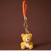 Brown Bear KEYCHAIN with Braded Straps