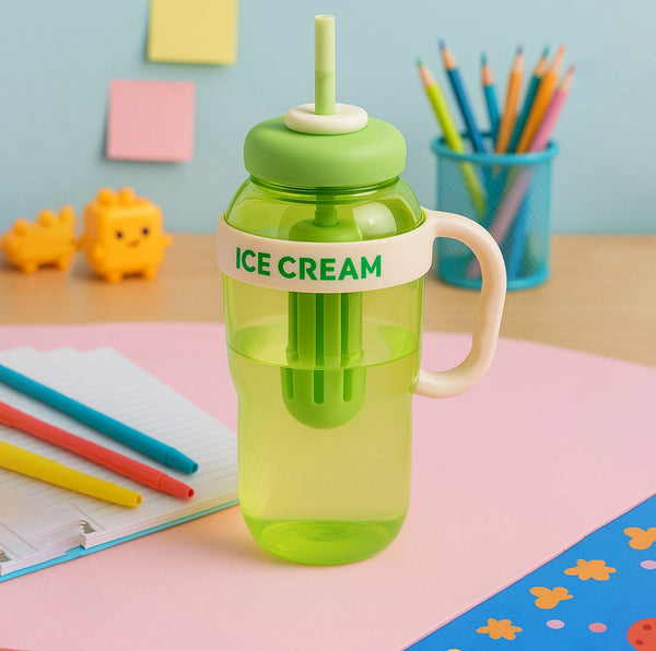 Ice cream theme sipper bottle