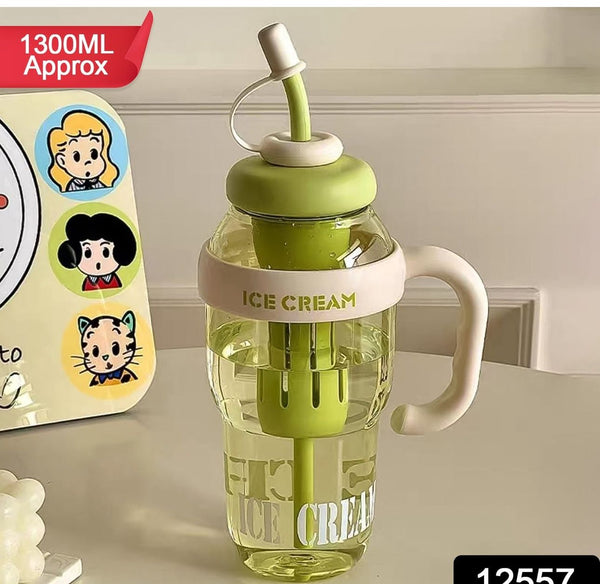 Ice cream theme sipper bottle