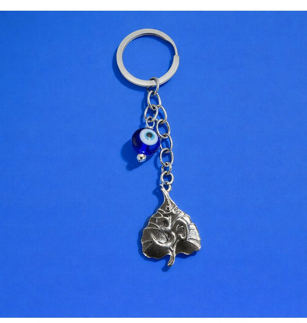 Om blue evil KEYCHAIN