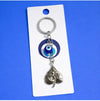 Om blue evil KEYCHAIN