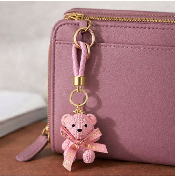 Pink Teddybear KEYCHAIN Crossaide