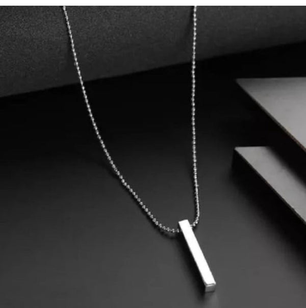 Plain Stick Shape Locket Chain