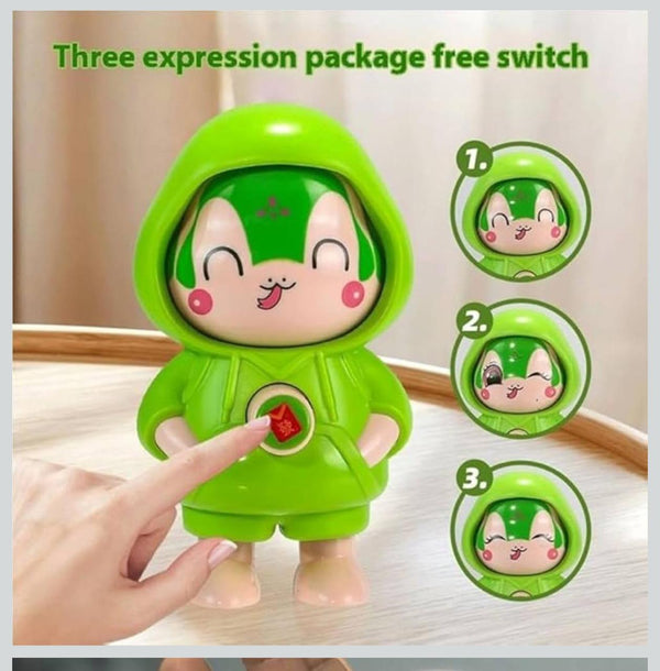 Cartoon Action Figure Changing Face Keychain