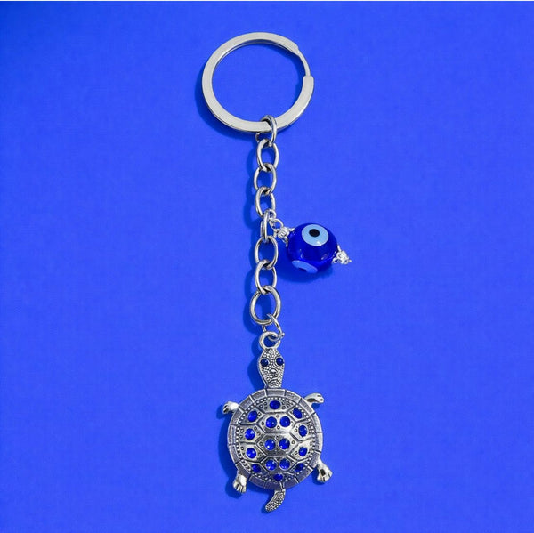 blue evil eye TurtulKEYCHAIN