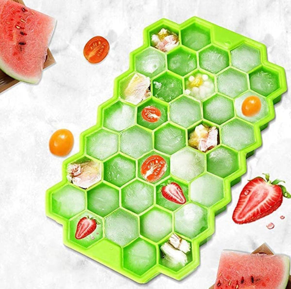 Green Silicon Honey Comb Ice Cube Tray