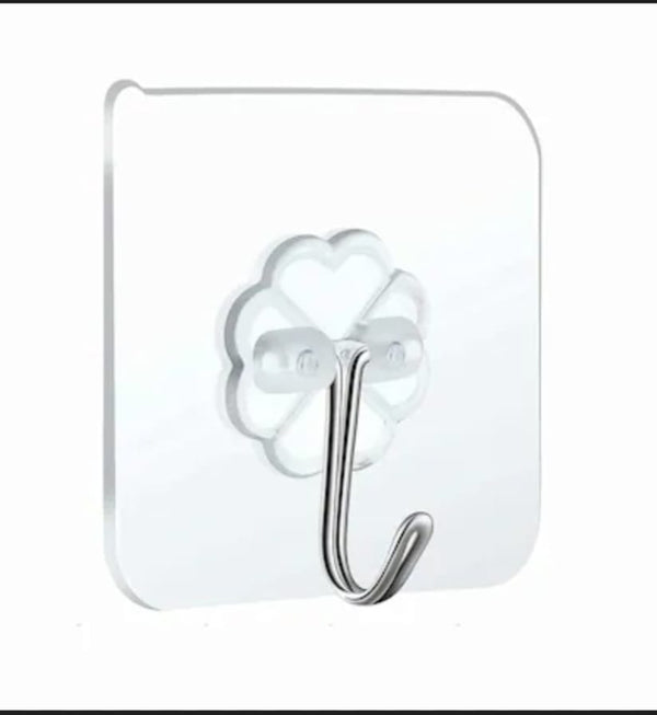 Flower Adhesive sticker wall hooks