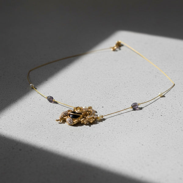 Ganesha Pendant Blue Gem Stone