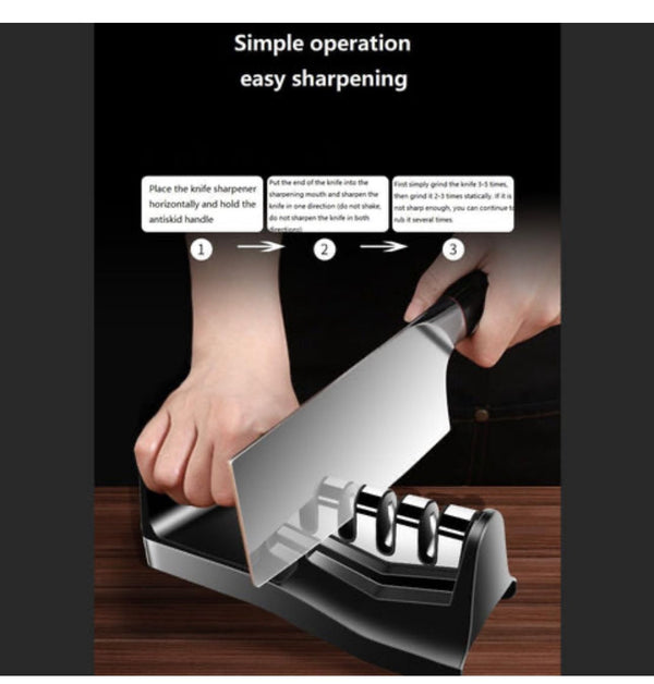 Angolalark 3in1 Kitchen Knife Sharpener