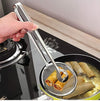 2in1 Stainless Steel mesh Strainer Spoon with Clip