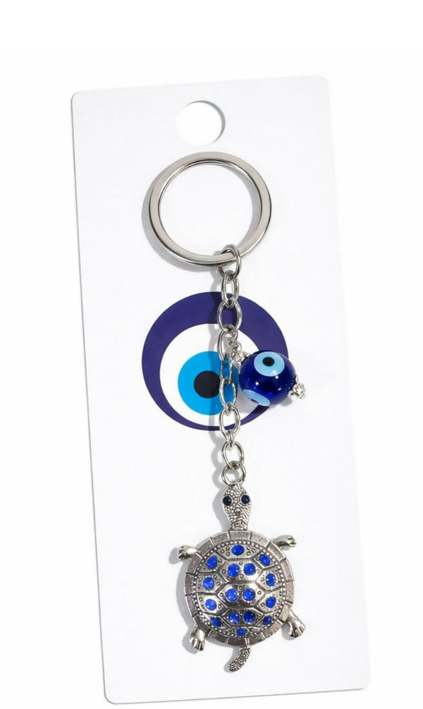 blue evil eye TurtulKEYCHAIN