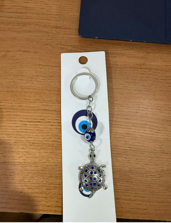blue evil eye TurtulKEYCHAIN